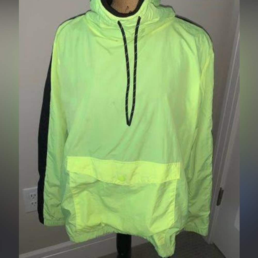 VS PINK Nylon Neon Yellow Windbreaker
